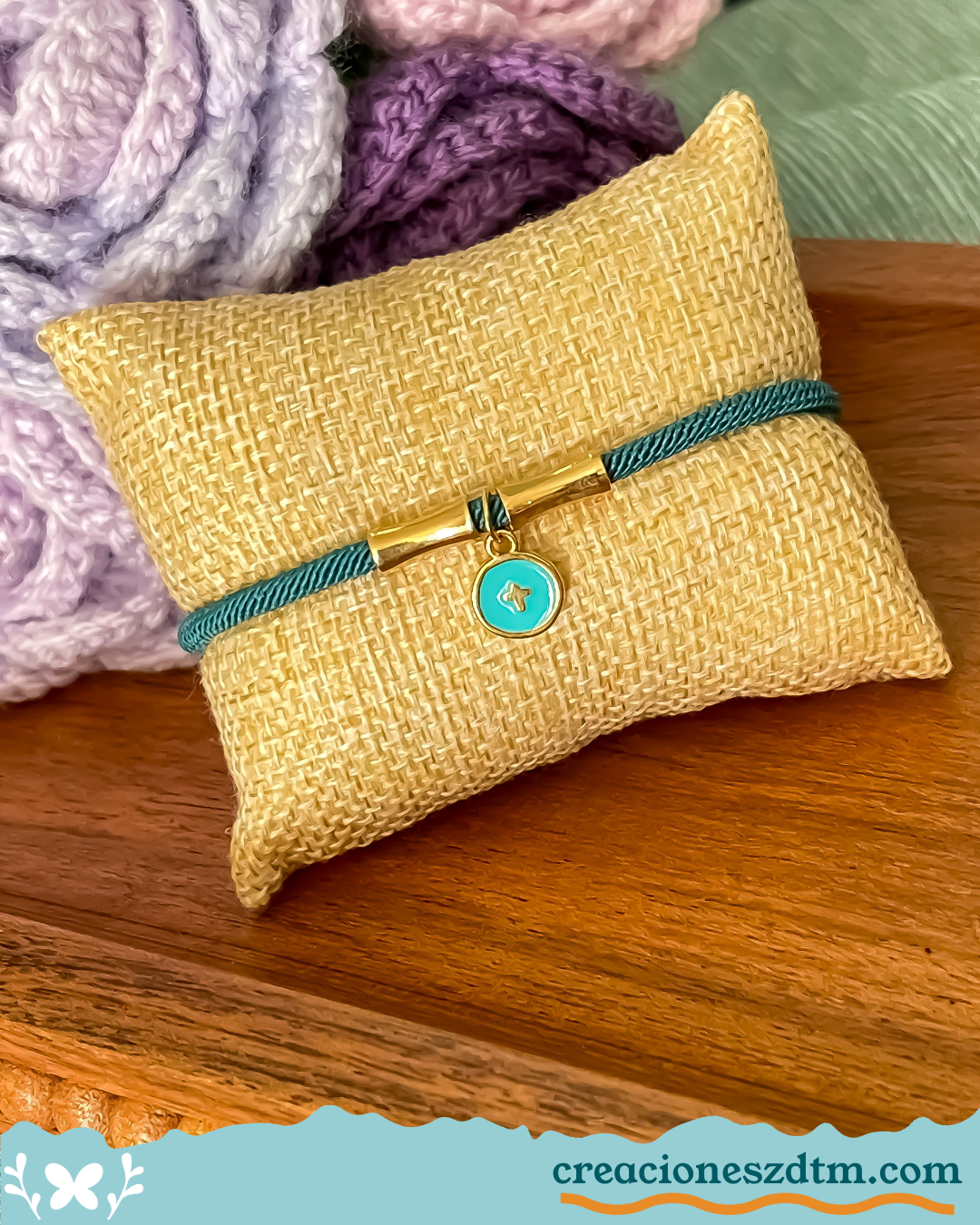 Cross Bracelet (Turquoise) - Creaciones ZDTM