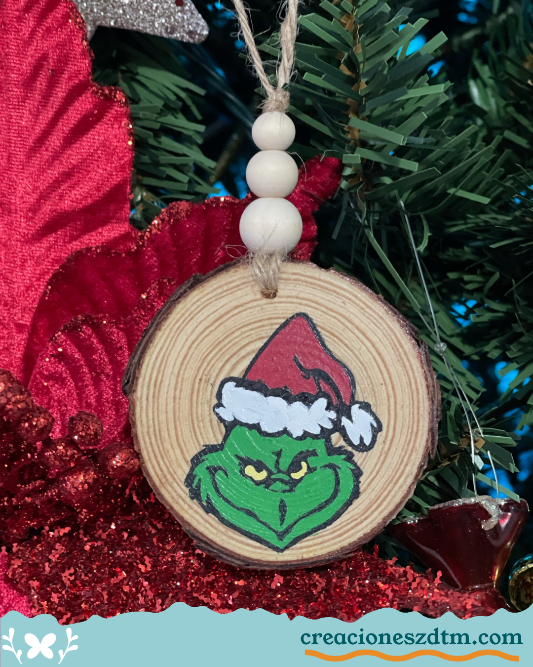 The Grinch Tree Ornament - Creaciones ZDTM