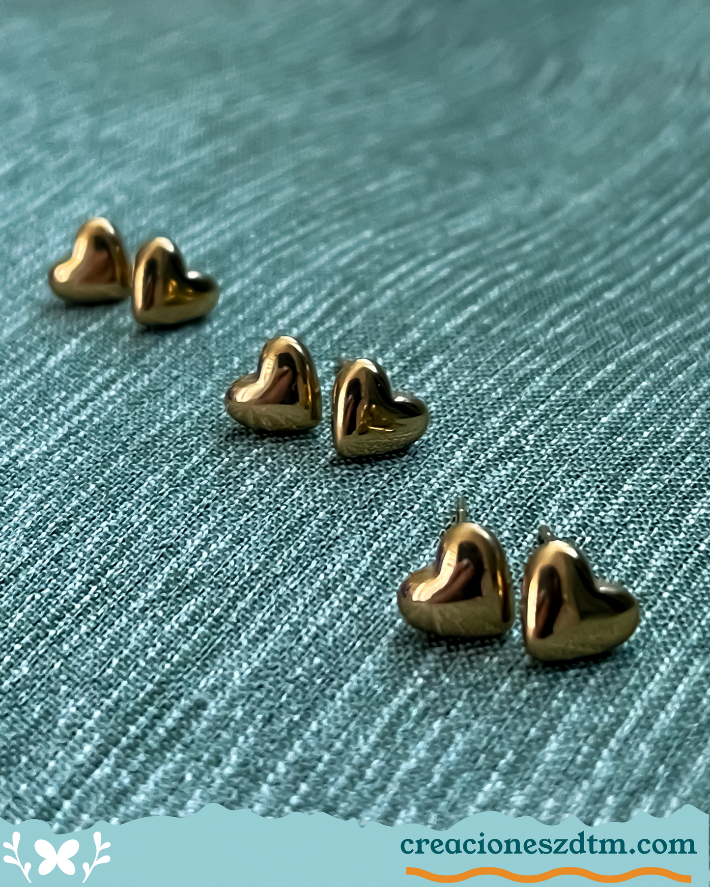 Simple Heart Earring - Creaciones ZDTM