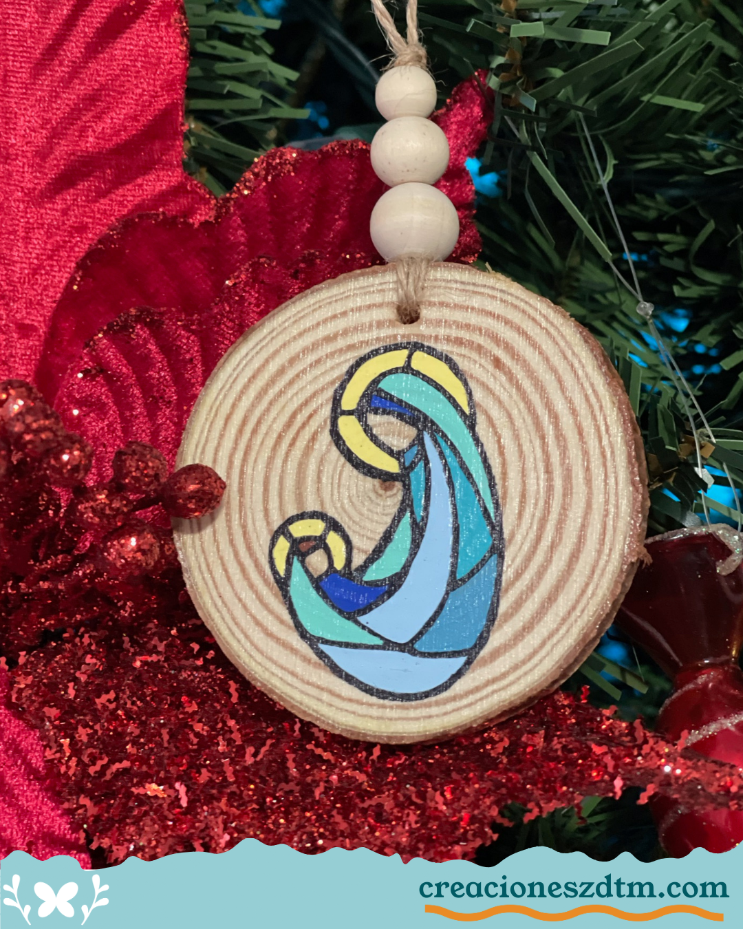 Virgin Mary Tree Ornament - Creaciones ZDTM