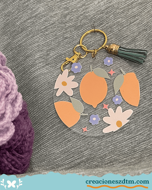 Love Lemons Keychain - Creaciones ZDTM