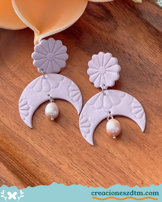 Deliz Earring Purple - Creaciones ZDTM