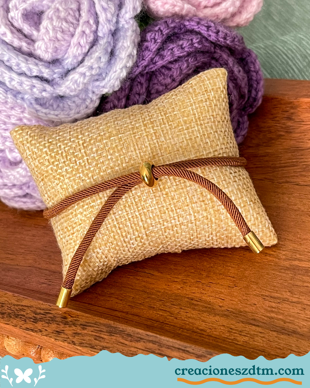 Cross Bracelet (Brown) - Creaciones ZDTM