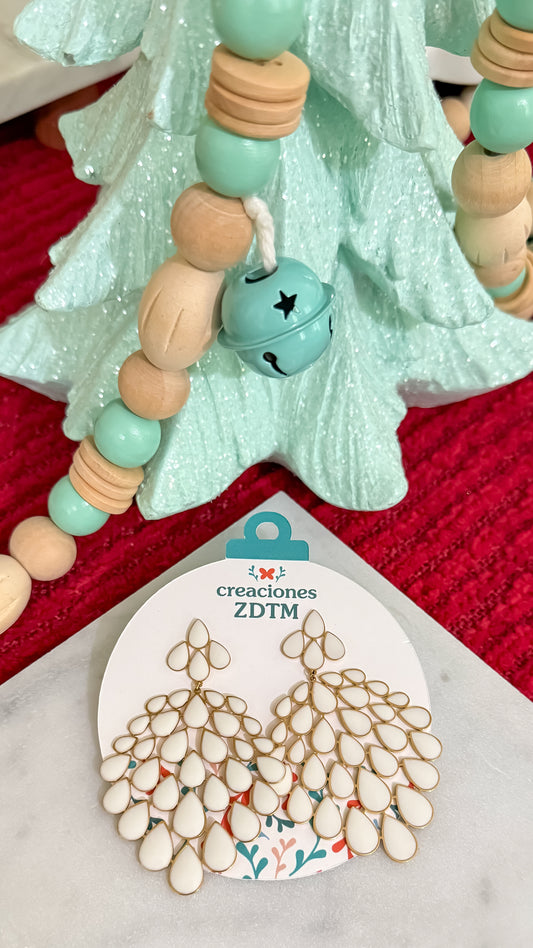 Feather Earring (white)