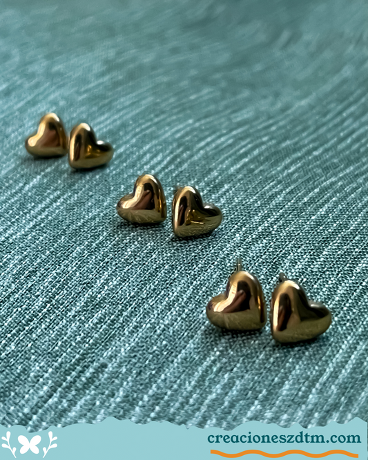 Simple Heart Earring - Creaciones ZDTM