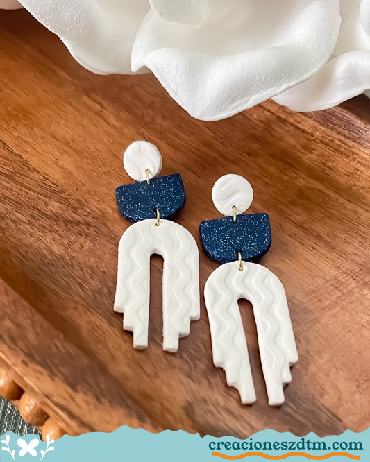 Ayla Earring (White) - Creaciones ZDTM