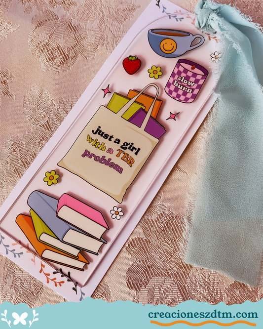Books, Candles And Coffee Lovers Bookmark