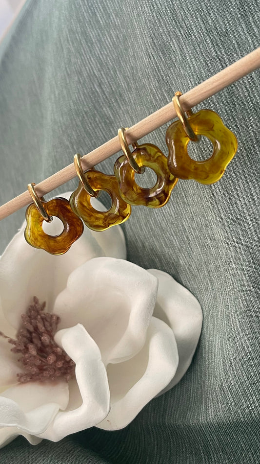 Ambar Funky Flower Earrings - Creaciones ZDTM