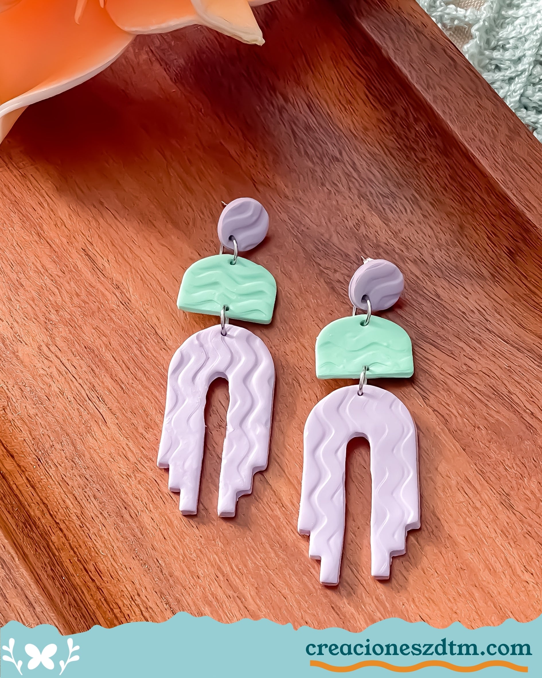 Ayla Earring (Purple) - Creaciones ZDTM