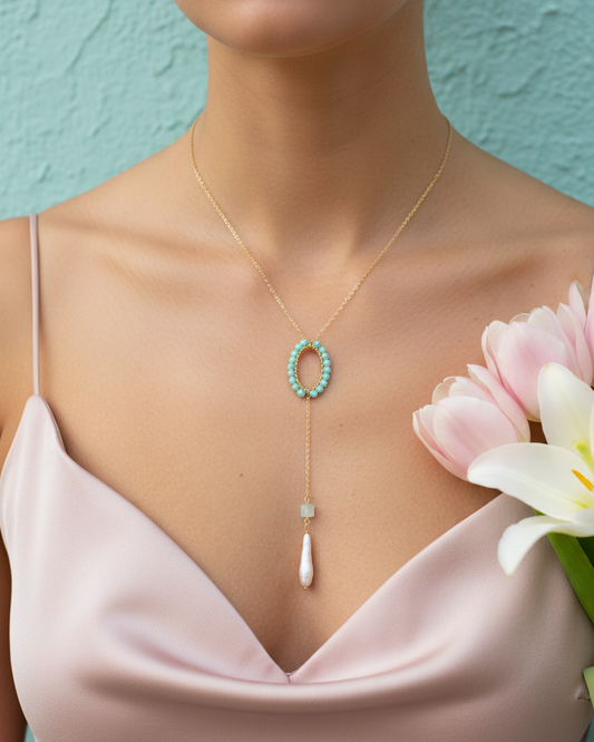 Collar pared aqua